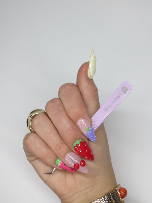 BERRY ISOLATED- curved skinny tip, isolation, shorter handle